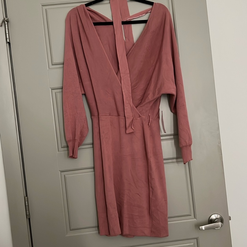 Mauve sweater dress NWT